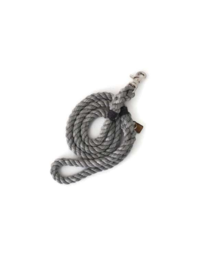 Grey  - Rope Dog Leash - Traffic Lead (2 ft)