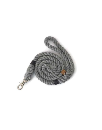 Grey  - Rope Dog Leash - Traffic Lead (2 ft)
