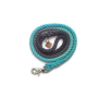 Grey and Aqua  - Rope Dog Leash - Traffic Lead (2 ft)