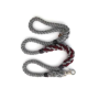 Grey and Burgundy  - Rope Dog Leash - 5 ft