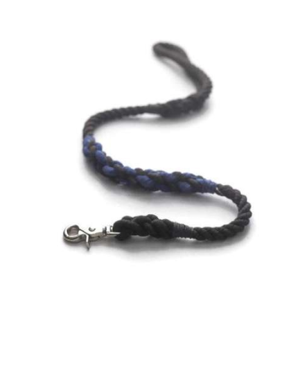 Thin Blue Line  - Rope Dog Leash - 4 ft