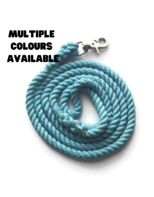 Blue - Single Color Rope Dog Leash - 5 ft