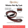 Black  Line - Reflective Anti-Slip Snap Leash (6ft x 1 in) - 6ft x 1 in