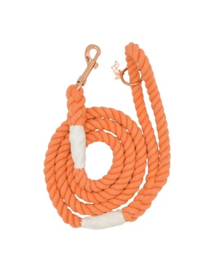 Orange - Rope Leash  - 5 Feet