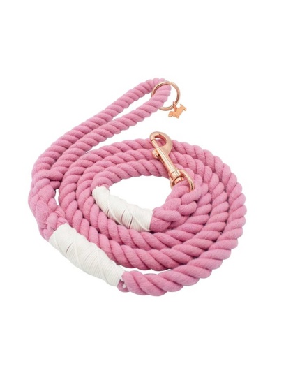 Pink - Rope Leash  - 5 Feet