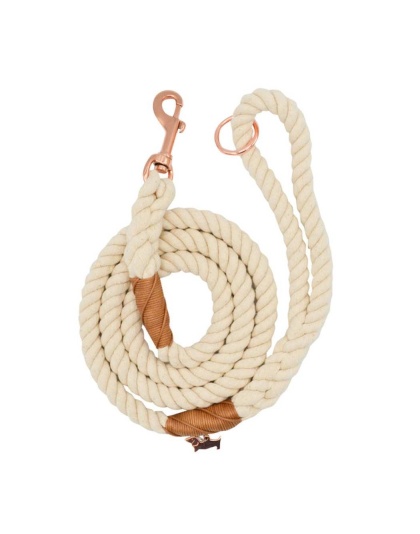 Tan - Rope Leash  - 5 Feet