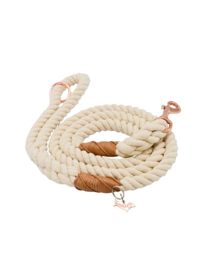 Tan - Rope Leash  - 5 Feet