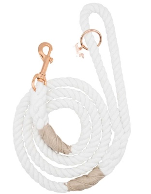 White - Rope Leash  - 5 Feet