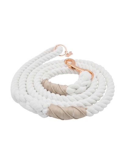 White - Rope Leash  - 5 Feet