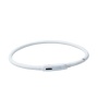 White - Silicone Cuttable LED Illuminated Dog Collar - USB Rechargeable