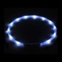 White - Silicone Cuttable LED Illuminated Dog Collar - USB Rechargeable