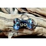 2 Hearts - EMF 5G protection Pet Charm DogBone - 1 ounce