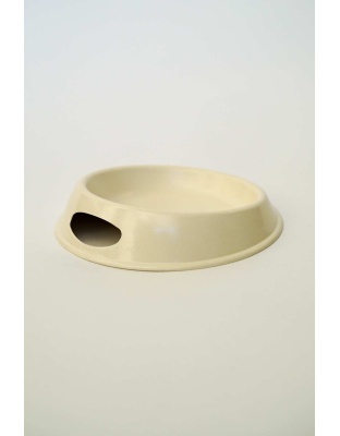 White  - Bamboo Bowls For Cats  - Round