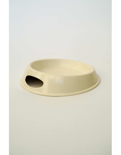 White  - Bamboo Bowls For Cats  - Round