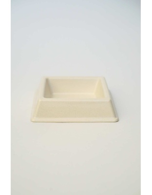 White  - Bamboo Bowls For Cats  - Square