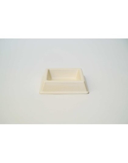 White  - Bamboo Bowls For Cats  - Square