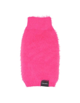 Hot Pink - Fluffy Knit Sweater - "Feather-ly Ever After" - Small