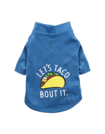 Blueberry Blue - The Essential T-Shirt - Let's Taco Bout It - X Large