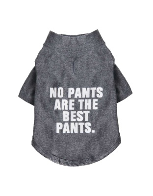 Cool Gray - The Essential T-Shirt - No Pants Are The Best Pants - X Large