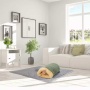 Sage Green - GOOPAWS 4 in 1 Self Warming Burrow Cat Bed, Pet Hideway Sleeping Cuddle Cave - 22" x14" x10"