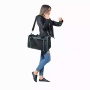 Black / Blue - GOOPAWS Soft-Sided Kennel Pet Carrier for Small Dogs, Cats, Puppy, Airline Approved Cat Carriers Dog Carrier Collapsible, Travel Handbag & Car Seat - 17" x 10" x 11.5"