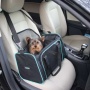 Black / Blue - GOOPAWS Soft-Sided Kennel Pet Carrier for Small Dogs, Cats, Puppy, Airline Approved Cat Carriers Dog Carrier Collapsible, Travel Handbag & Car Seat - 17" x 10" x 11.5"
