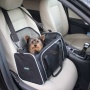 Black / Grey - GOOPAWS Soft-Sided Kennel Pet Carrier for Small Dogs, Cats, Puppy, Airline Approved Cat Carriers Dog Carrier Collapsible, Travel Handbag & Car Seat - 17" x 10" x 11.5"
