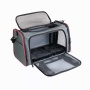 Grey / Red - GOOPAWS Soft-Sided Kennel Pet Carrier for Small Dogs, Cats, Puppy, Airline Approved Cat Carriers Dog Carrier Collapsible, Travel Handbag & Car Seat - 19" x 12" x 12"