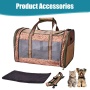 Black / Blue - GOOPAWS Soft-Sided Kennel Pet Carrier for Small Dogs, Cats, Puppy, Airline Approved Cat Carriers Dog Carrier Collapsible, Travel Handbag & Car Seat - 19" x 12" x 12"