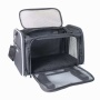 Black / Grey - GOOPAWS Soft-Sided Kennel Pet Carrier for Small Dogs, Cats, Puppy, Airline Approved Cat Carriers Dog Carrier Collapsible, Travel Handbag & Car Seat - 19" x 12" x 12"