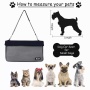 Black - JESPET & GOOPAWS Dog Booster Seats for Cars, Portable Dog Car Seat Travel Carrier with Seat Belt for 24lbs Pets - 16" L x 13" D x 9" H