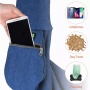 Navy Blue - JESPET Comfy Pet Sling for Small Dog Cat, Hand Free Sling Bag Breathable Soft Knit with Front Pocket, Travel Puppy Carrying Bag, Pet Pouch. Machine Washable - 28" L x 13" H