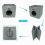 Sage Green - JESPET Foldable Cat Condo, Cat Cube House & Sleepping Bed with Lying Surface and 2 Reversible Cushions, Cat Hiding Place, Cat Cave, Linenette Fabric, Felt and Engineered Wood, Scratch Resista - 15.4" x15.4" x15"