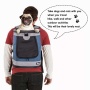 Blue Grey - JESPET Pet Backpack Carrier for Small Dog, Puppy, Soft Carrier Backpack Ideal for Traveling, Hiking, Walking and Outdoor Activities with Family - 13"x 12"x 17"