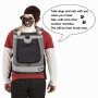 Smoke Grey - JESPET Pet Backpack Carrier for Small Dog, Puppy, Soft Carrier Backpack Ideal for Traveling, Hiking, Walking and Outdoor Activities with Family - 13"x 12"x 17"