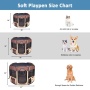 Coffee - JESPET Pet Dog Playpens 36", 45" & 61" Portable Soft Dog Exercise Pen Kennel with Carry Bag for Puppy Cats Kittens Rabbits, Indoor/Outdoor Use - 36x36x24 Inch
