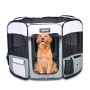 Shale Green - JESPET Pet Dog Playpens 36", 45" & 61" Portable Soft Dog Exercise Pen Kennel with Carry Bag for Puppy Cats Kittens Rabbits, Indoor/Outdoor Use - 61x61x30 Inch