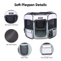 Shale Green - JESPET Pet Dog Playpens 36", 45" & 61" Portable Soft Dog Exercise Pen Kennel with Carry Bag for Puppy Cats Kittens Rabbits, Indoor/Outdoor Use - 61x61x30 Inch