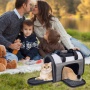 Smoke Grey - JESPET Soft-Sided Kennel Pet Carrier for Small Dogs, Cats, Puppy, Airline Approved Cat Carriers Dog Carrier Collapsible, Travel Handbag & Car Seat - 16" x 10" x 11"