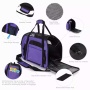 Purple - JESPET Soft-Sided Kennel Pet Carrier for Small Dogs, Cats, Puppy, Airline Approved Cat Carriers Dog Carrier Collapsible, Travel Handbag & Car Seat - 19" x 10" x 13"
