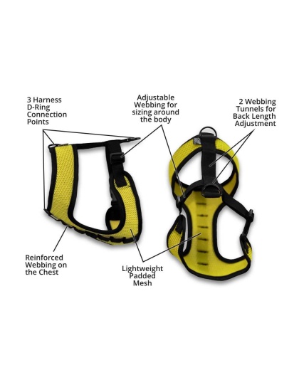 Buttercup Yellow - K9 Sport Harness - Large (17-19" Neck 17-24" Chest)