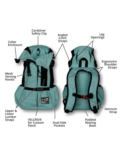 Summer Mint - K9 Sport Sack Air 2 - X-Small (10"-13" from collar to tail)