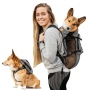 Shark Skin Gray - Walk-On with Harness & Storage - Medium (15-17" Neck 15-21" Chest)