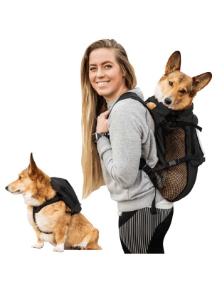Anthracite Black - Walk-On with Harness & Storage - Small (13-15" Neck 13-18" Chest)
