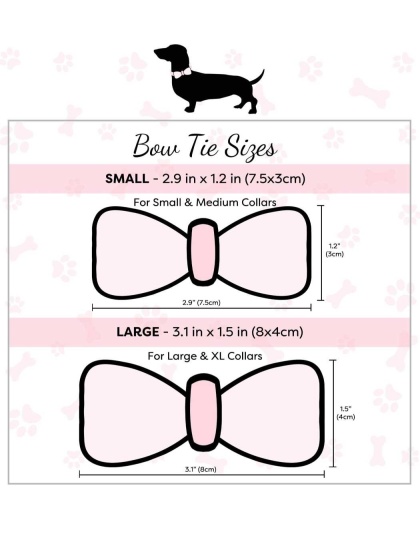 Bella Rose - Dog Bow Tie  - Large