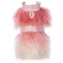 Bella Rose - Mink Faux-Fur Vest - XS