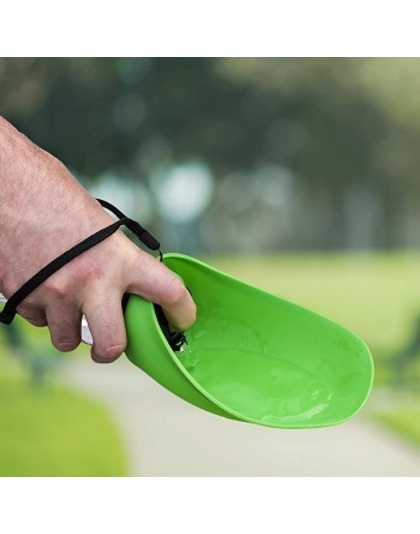 Green - Fold-A-Bowl - Portable Pet Water Bottle and Bowl