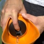 Orange - Fold-A-Bowl - Portable Pet Water Bottle and Bowl