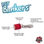 Red - Red/Blue LED - Pet Blinkers Flashing LED Pet Safety Light  - Small Breed