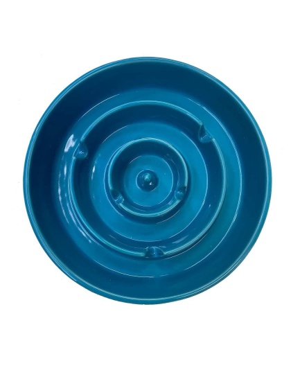 Blue - Pet Ceramic Slow Feeder Bowl